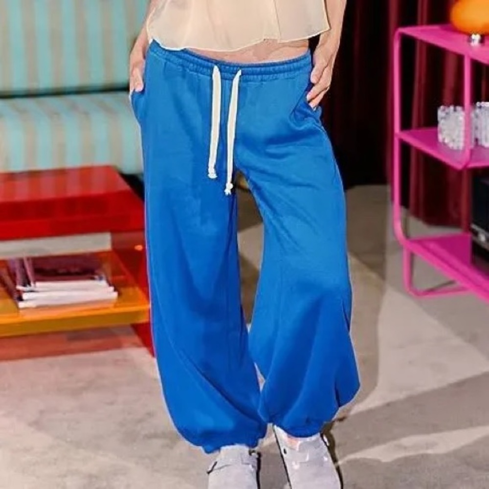Urban Outfitters Out From Under Brenda Jogger Sweatpants sapphire cobalt blue